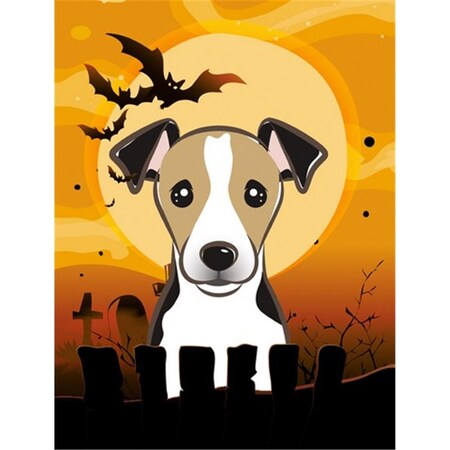 Carolines Treasures Halloween Jack Russell Terrier Flag Canvas House Size BB1819CHF